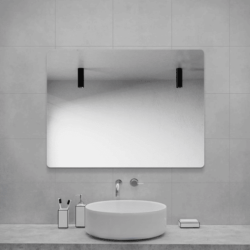 Espelho de parede 60×80 cm - sem moldura, alta definição, sem cobre, película resistente a quebras - prateado Espelho de parede 60×80 cm - sem moldura, alta definição, sem cobre, película resistente a quebras - prateado
