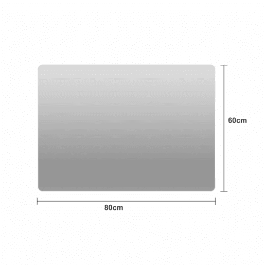 Espelho de parede 60×80 cm - sem moldura, alta definição, sem cobre, película resistente a quebras - prateado Espelho de parede 60×80 cm - sem moldura, alta definição, sem cobre, película resistente a quebras - prateado