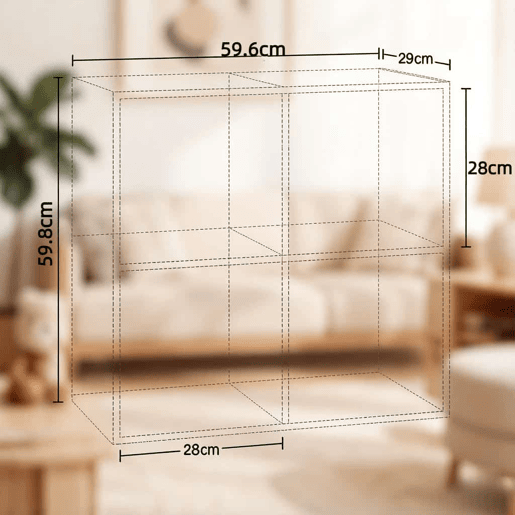 Estante modular - Design compacto com compartimentos abertos, organizador multifuncional e estante de pé - Cinzento