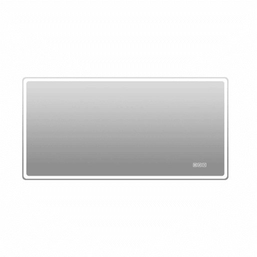 Espelho de casa de banho LED 60×120 cm - Sem moldura, iluminado, controlo tátil regulável, 3 temperaturas de cor, antiembaciamento, vidro HD sem cobre - Prateado Espelho de casa de banho LED 60×120 cm - Sem moldura, iluminado, controlo tátil regulável, 3 temperaturas de cor, antiembaciamento, vidro HD sem cobre - Prateado