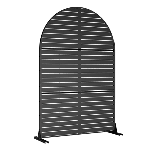 Divisória Nodepp forma de arco redondo aço 180 x 120 cm Preto casa.pro Divisória Nodepp forma de arco redondo aço 180 x 120 cm Preto casa.pro