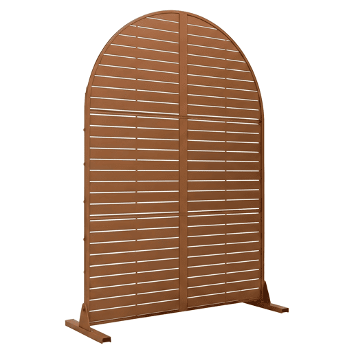 Divisória Nodepp forma de arco redondo aço 180 x 90 cm Castanho casa.pro Divisória Nodepp forma de arco redondo aço 180 x 90 cm Castanho casa.pro