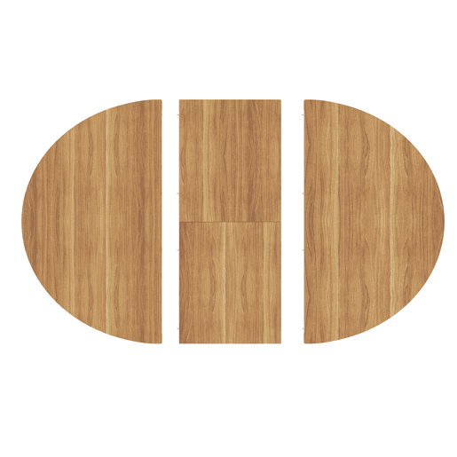Mesa de jantar extensível 110u2013150 cm - com espaço de arrumação, transformável de redonda em oval, acabamento em madeira e preto, capacidade de carga de 60 kg - madeira Mesa de jantar extensível 110u2013150 cm - com espaço de arrumação, transformável de redonda em oval, acabamento em madeira e preto, capacidade de carga de 60 kg - madeira