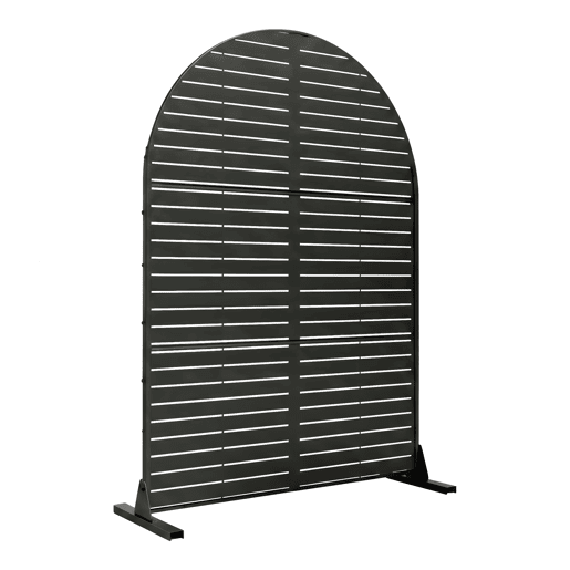 Divisória Nodepp forma de arco redondo aço 180 x 90 cm Preto casa.pro Divisória Nodepp forma de arco redondo aço 180 x 90 cm Preto casa.pro