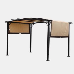 Cobertura de substituição para pérgula de 12 x 9 pés - impermeável, com proteção solar resistente aos raios UV para terraços e varandas - Bege