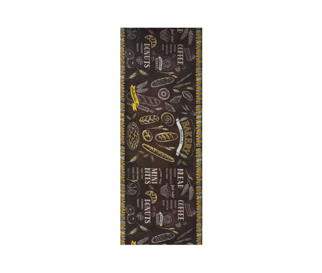Alfombra de cocina diseños de comidas multicolor sprinty, 52x200 cm - atticgo