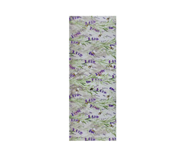 Alfombra de cocina motivos florales multicolor ricci, 52x200 cm - atticgo