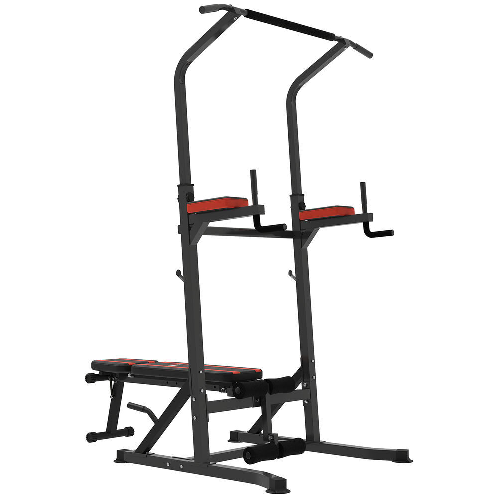 Estación de Musculación Acero, PVC HOMCOM