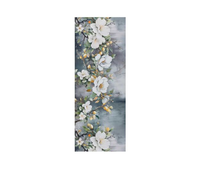 Alfombra de cocina motivos florales multicolor ricci, 52x200 cm - atticgo