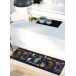 Alfombra de cocina diseños de cócteles RICCI - ATTICGO 52x200 Alfombra de cocina diseños de cócteles RICCI - ATTICGO 52x200 Negro