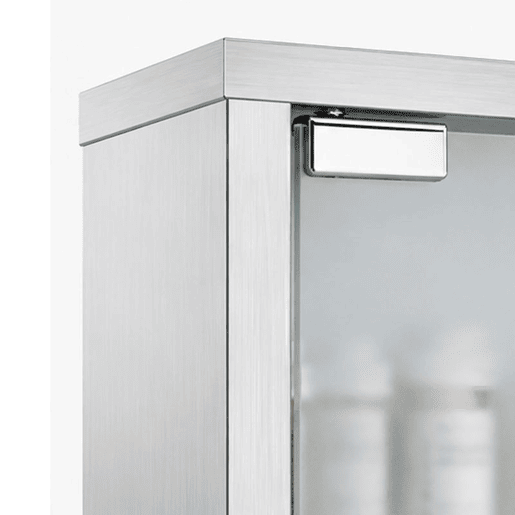 HOMCOM Armário de Medicamentos de Parede 3 Níveis com 2 Portas de Vidro, Prateleiras, Fechadura e 2 Chaves, para Casa de Banho e Cozinha, 46x12x48 cm, Prateado HOMCOM Armário de Medicamentos de Parede 3 Níveis com 2 Portas de Vidro, Prateleiras, Fechadura e 2 Chaves, para Casa de Banho e Cozinha, 46x12x48 cm, Prateado