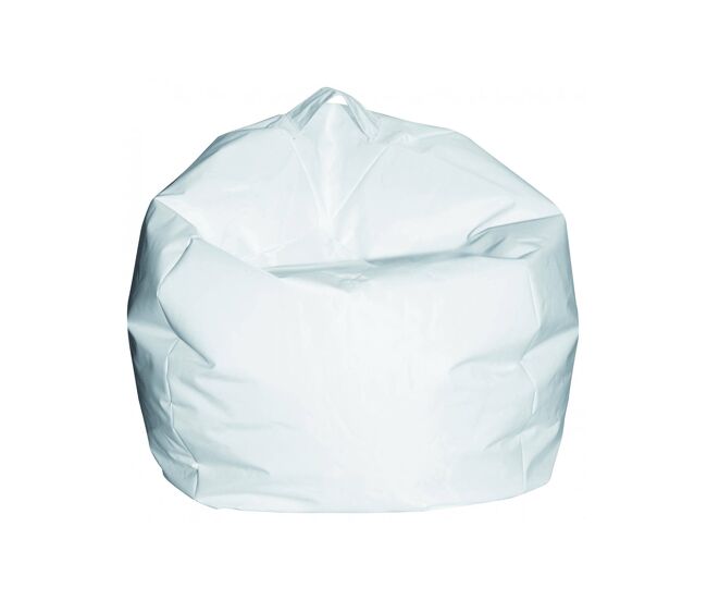 Puf en forma de saco de tela