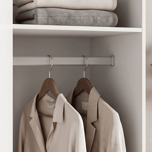 HOMCOM Roupeiro Moderno para Quarto com Barra de Pendurar, Gaveta e Prateleira Superior, 40x52x170 cm, Branco HOMCOM Roupeiro Moderno para Quarto com Barra de Pendurar, Gaveta e Prateleira Superior, 40x52x170 cm, Branco