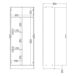 Armario Multiuso 2 Puertas 3 Estantes en Madera Laminada 70 Armario Multiuso 2 Puertas 3 Estantes en Madera Laminada 70 Marrón