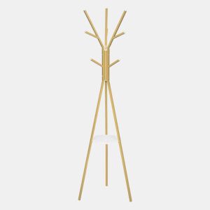 Cabideiro de pé 45,5 x 45,5 x 180 cm - Design elegante e moderno em forma de tripé - Dourado