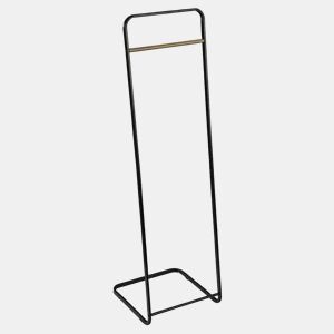 Cabideiro de pé 40x40x140 cm - Design moderno e multifuncional para o quarto e a sala - Preto