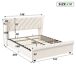 Cama, USB, LED, cama doble, cama juvenil, cama funcional Cama, USB, LED, cama doble, cama juvenil, cama funcional Beige