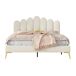 Cama de matrimonio de terciopelo 140x203 Cama de matrimonio de terciopelo 140x203 Beige