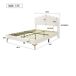 Cama de matrimonio de terciopelo 140x203 Cama de matrimonio de terciopelo 140x203 Beige