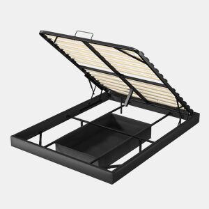 Cama 160x200cm, LED, cama de casal, estrutura de cama