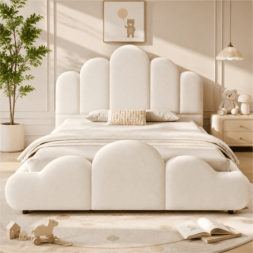 cama juvenil,cama de casal de veludo 140x200 cm,bege cama juvenil,cama de casal de veludo 140x200 cm,bege