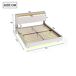 Cama de matrimonio de lino 161x214 Cama de matrimonio de lino 161x214 Beige
