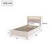 Cama juvenile de terciopelo 90x203 Cama juvenile de terciopelo 90x203 Beige