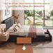 Cama doble, LED, almacenaje. 208x145 Cama doble, LED, almacenaje. 208x145 Gris