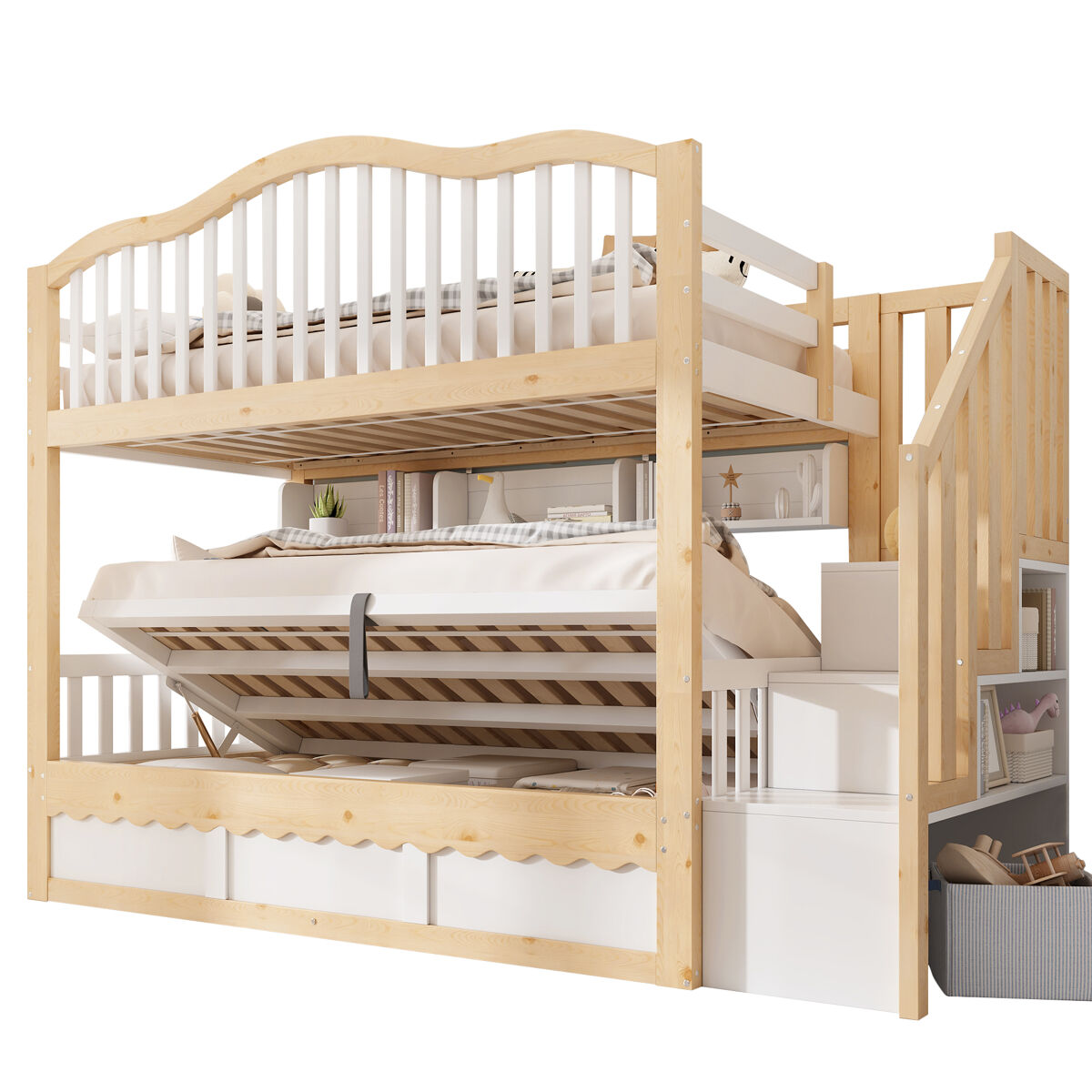 Litera infantil de madera maciza
