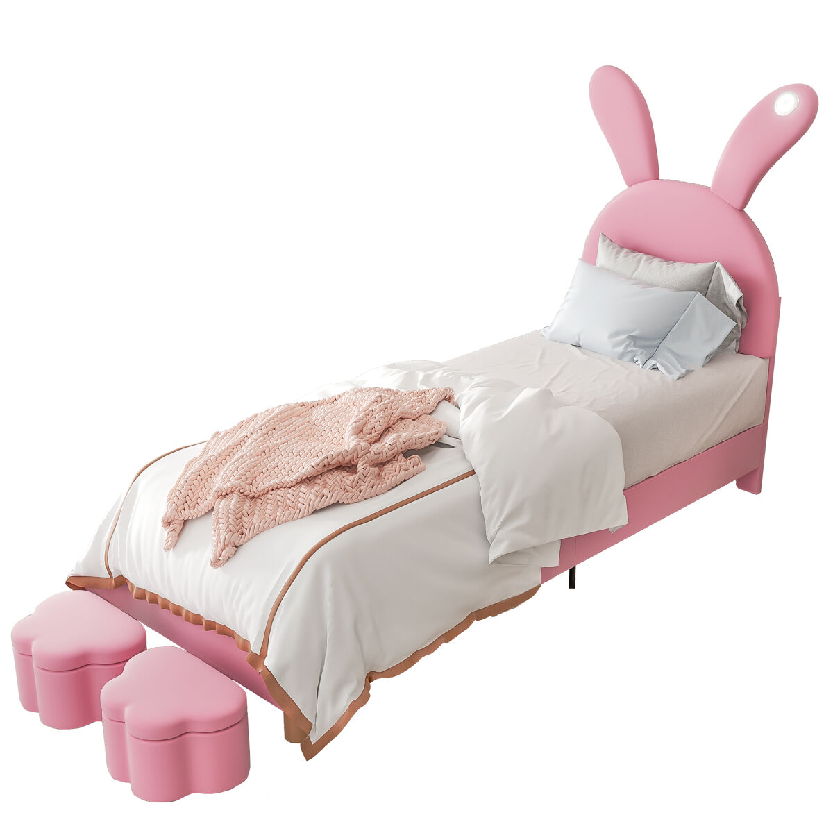 Cama infantil de terciopelo