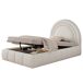 Cama juvenile de terciopelo 104x216 Cama juvenile de terciopelo 104x216 Beige