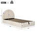 Cama juvenile de terciopelo 104x216 Cama juvenile de terciopelo 104x216 Beige