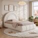 Cama juvenile de terciopelo 104x216 Cama juvenile de terciopelo 104x216 Beige