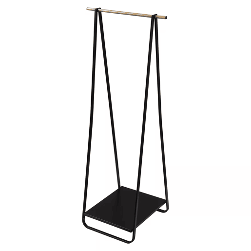 Cabideiro de pé 37x45x141 cm - design moderno para quarto e hall de entrada - preto Cabideiro de pé 37x45x141 cm - design moderno para quarto e hall de entrada - preto