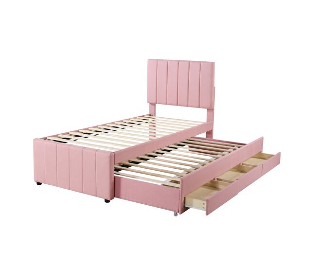 Cama nido de tela 90x200