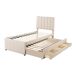 Cama nido de tela 90x200 Cama nido de tela 90x200 Beige