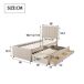 Cama nido de tela 90x200 Cama nido de tela 90x200 Beige