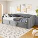 Cama individual, cama, sofá cama, cama de invitados Cama individual, cama, sofá cama, cama de invitados Gris