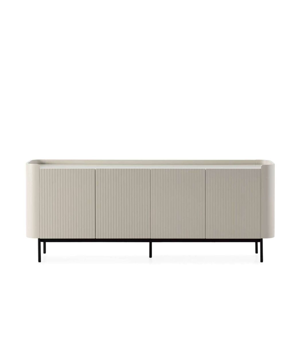 Aparador 4 puertas moderno para salón y comedor 200 Beige