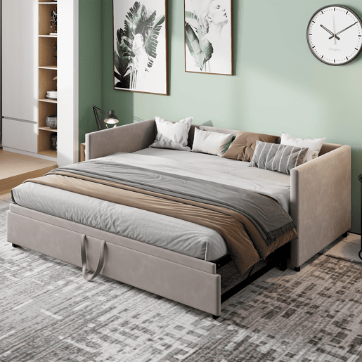Cama 90x200180x200cm, sofá-cama com base de tração, cama de adolescente, cama de hóspedes, cama infantil Cama 90x200180x200cm, sofá-cama com base de tração, cama de adolescente, cama de hóspedes, cama infantil