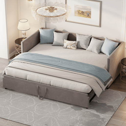 Cama 90x200180x200cm, sofá-cama com base de tração, cama de adolescente, cama de hóspedes, cama infantil Cama 90x200180x200cm, sofá-cama com base de tração, cama de adolescente, cama de hóspedes, cama infantil