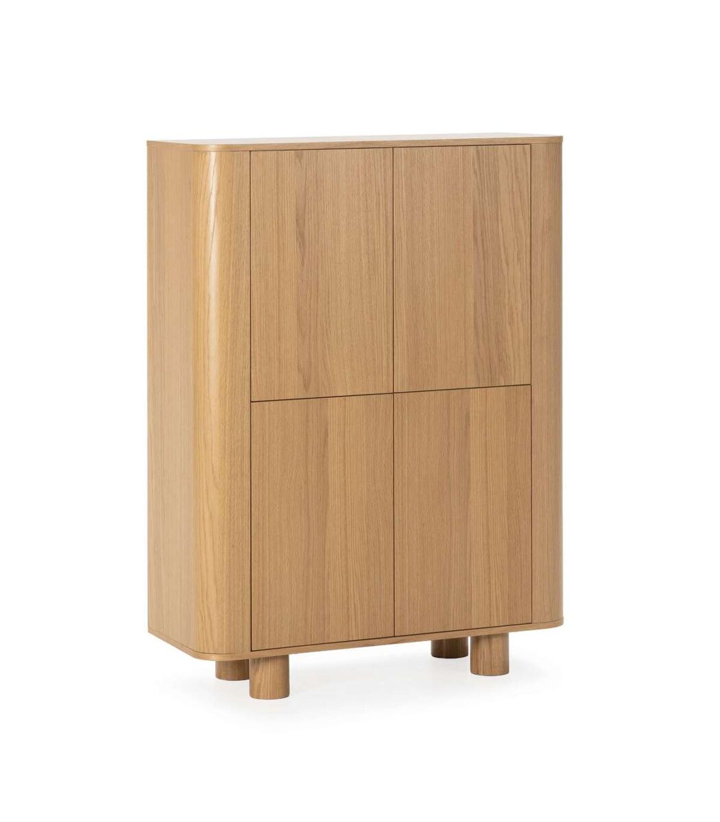Mueble auxiliar alto 4 puertas abatibles funcional y elegante