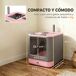 Arenero para Gato ABS, PP PawHut Arenero para Gato ABS, PP PawHut Rosa