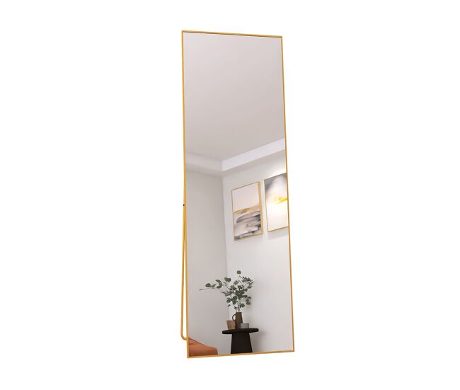 Espejo de cuerpo entero de 162 x 53 cm, espejo 3 en 1 (de pie y de pared), espejo vestidor; ideal para dormitorio, sala de estar y recibidor.