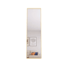 Espejo de cuerpo entero u2013 Espejo de pared de diseño minimalista u2013 Espejo rectangular de pie con marco metálico u2013 Dorado u2013 40 x 140 x 3 cm