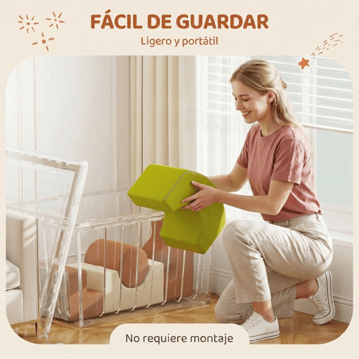 AIYAPLAY Conjunto de 5 Blocos de Espuma para Crianças, Blocos Psicomotores com Base Antiderrapante, Capa RemovĂvel, Set de Escalada Suave Interior para Subir e Gatinhar, 3-6 Anos AIYAPLAY Conjunto de 5 Blocos de Espuma para Crianças, Blocos Psicomotores com Base Antiderrapante, Capa RemovĂvel, Set de Escalada Suave Interior para Subir e Gatinhar, 3-6 Anos