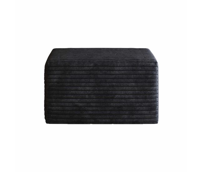 Reposapiés 65 cm - tapizado moderno y cómodo - negro