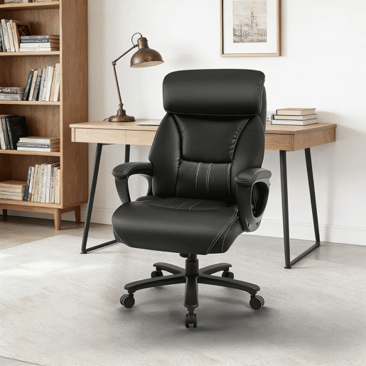 Cadeira de escritório - Design moderno e ergonómico para escritório e reuniões - Preto Cadeira de escritório - Design moderno e ergonómico para escritório e reuniões - Preto
