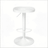 Banco de bar 38 x 33 cm - Estilo moderno, assento alto para cozinha e sala de jantar - Branco