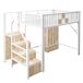 Cama alta para niños 255x145 Cama alta para niños 255x145 Blanco